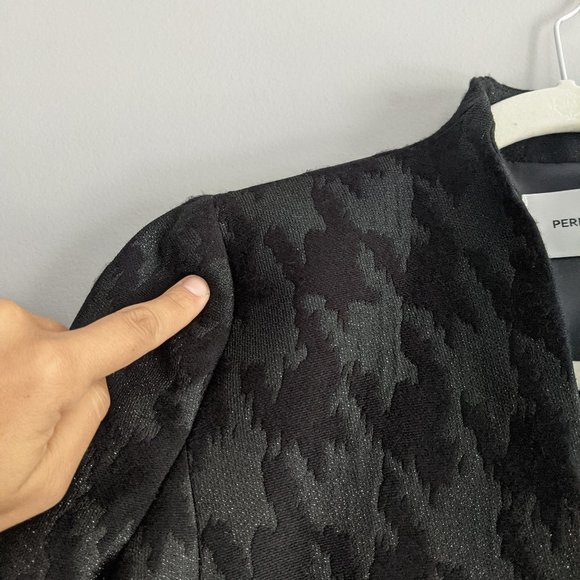 Perri Cutten Black Houndstooth Pattern Blazer S10AUS S2-4USA - Picture 8 of 8